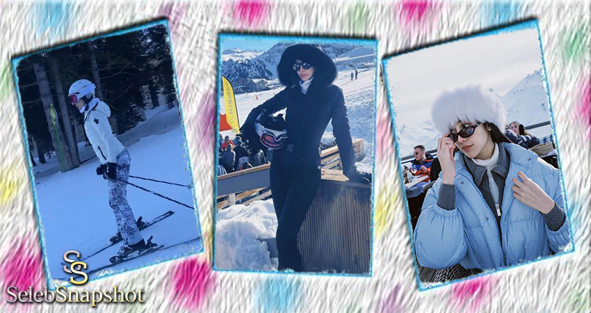 Cantik Anya Gerldine Main Ski Di Perancis